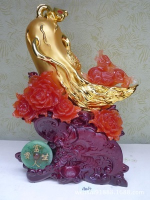 供应树脂工艺品A469 招财摆饰富贵人生，助力家居与商业好运